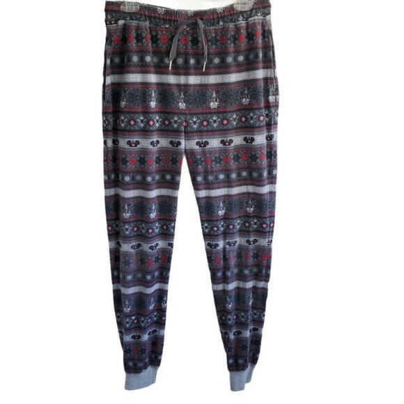 Disney Other - Disney Parks Womens Pajama Lounge Pants Size S Gray Authentic Original Fair Isle
